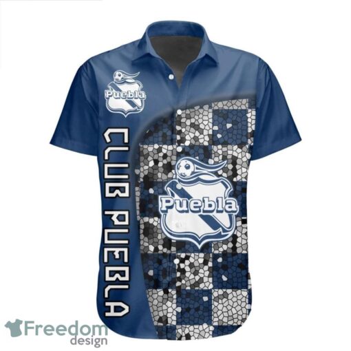 LIGA MX Club Puebla 3D Hawaiian Shirt Custom Name And Number Shirt Product Photo 2