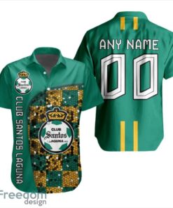 LIGA MX Club Santos Laguna 3D Hawaiian Shirt Custom Name And Number Shirt