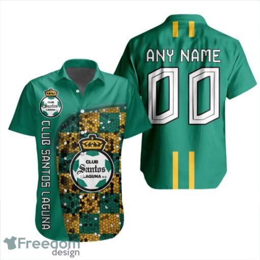 LIGA MX Club Santos Laguna 3D Hawaiian Shirt Custom Name And Number Shirt Product Photo 1