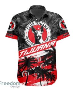 LIGA MX Club Tijuana Coconut Logo Pattern 3D Hawaiian Shirt Product Photo 2