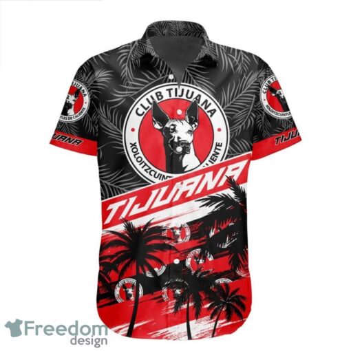 LIGA MX Club Tijuana Coconut Logo Pattern 3D Hawaiian Shirt Product Photo 2