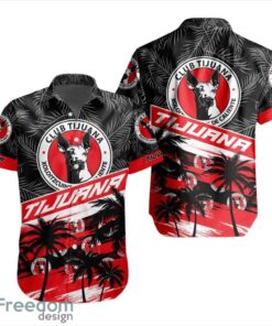 LIGA MX Club Tijuana Coconut Logo Pattern 3D Hawaiian Shirt Product Photo 1