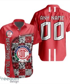 LIGA MX Deportivo Toluca 3D Hawaiian Shirt Custom Name And Number Shirt Product Photo 1