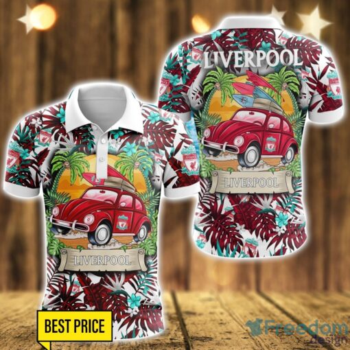 Liverpool F.C Car Beach Pattern 3D Polo Shirt Product Photo 1