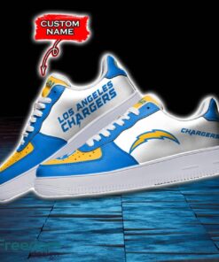 Los Angeles Chargers NFL AF1 Personalized Name Sneakers Air Force Shoes For Fans Product Photo 3