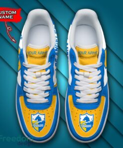 Los Angeles Chargers NFL AF1 Personalized Name Sneakers Air Force Shoes For Fans Product Photo 4