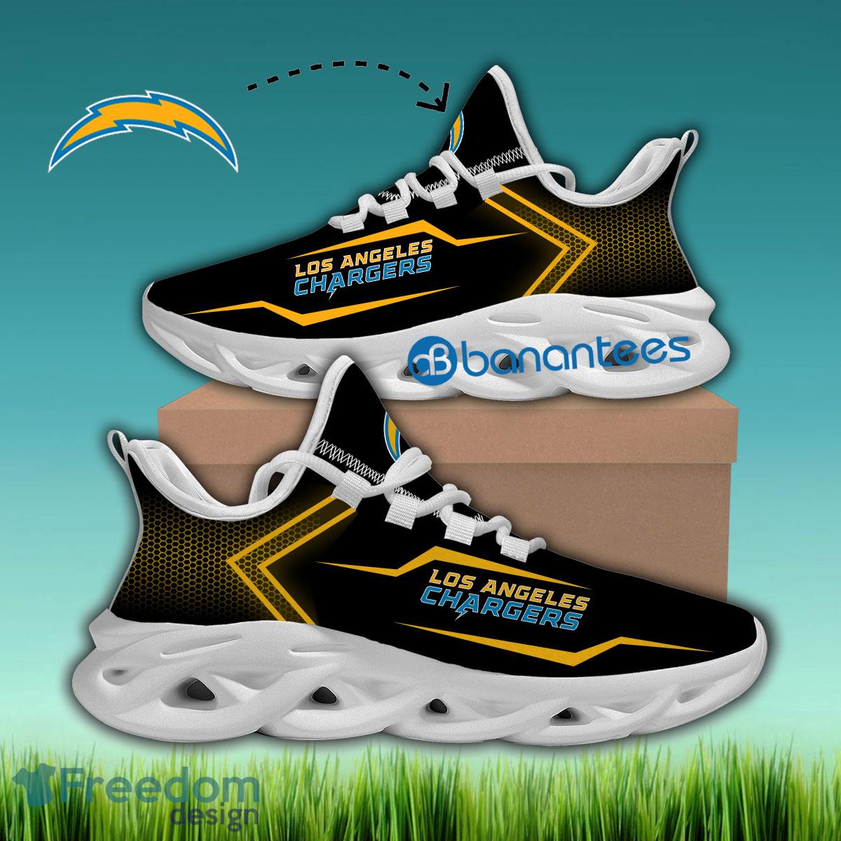 Los Angeles Chargers Sport Sneaker Identifier Gift Max Soul Shoes New For Fans - NFL Los Angeles Chargers Max Soul Sneakers Style 1