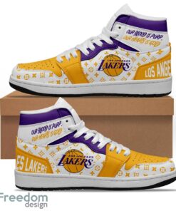 Los Angeles Lakers Air Jordan Hightop Sneakers Shoes For Men And Women AJ1 Sneakers Los Angeles Lakers Air Jordan Hightop Sneakers Shoes For Men And Women AJ1 Sneakers