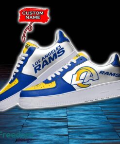 Los Angeles Rams NFL AF1 Personalized Name Sneakers Air Force Shoes For Fans Product Photo 3