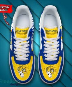 Los Angeles Rams NFL AF1 Personalized Name Sneakers Air Force Shoes For Fans Product Photo 4