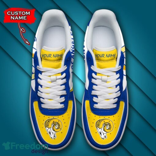 Los Angeles Rams NFL AF1 Personalized Name Sneakers Air Force Shoes For Fans Product Photo 4