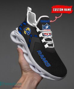 Los Angeles Rams NFL Max Soul Shoes Sneakers For Men And Women Personalized Name Product Photo 4