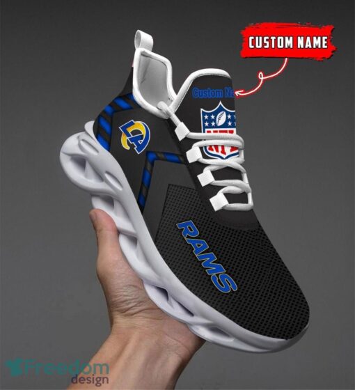 Los Angeles Rams NFL Max Soul Shoes Sneakers For Men And Women Personalized Name Product Photo 4