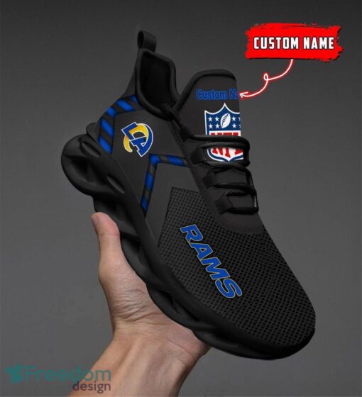 Los Angeles Rams NFL Max Soul Shoes Sneakers For Men And Women Personalized Name Product Photo 1