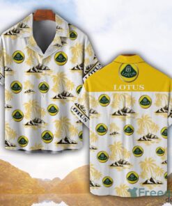 Lotus Yellow Coconut Pattern Combo 3D Hawaiian Shirt And Shorts