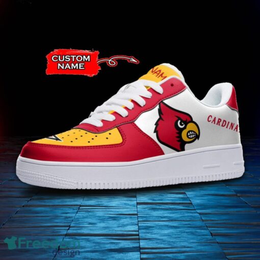 Louisville Cardinals NCAA AF1 Personalized Name Sneakers Air Force Shoes For Fans Product Photo 2