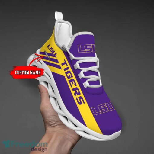 LSU Tigers Custom Name Personalize Max Soul Shoes Sport Sneakers Sport Gift Ideas Product Photo 1