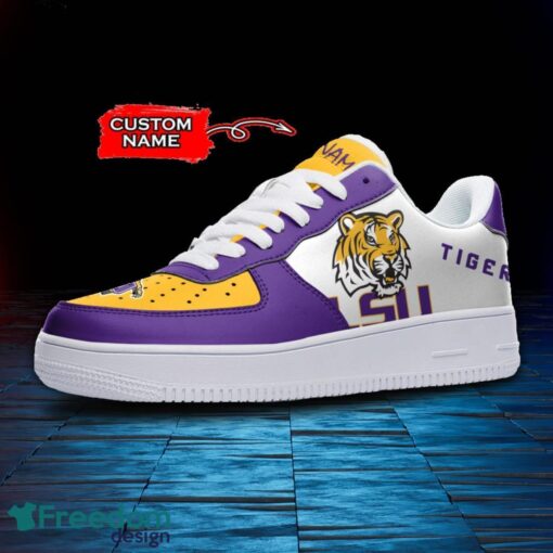 LSU Tigers NCAA AF1 Personalized Name Sneakers Air Force Shoes For Fans Product Photo 2