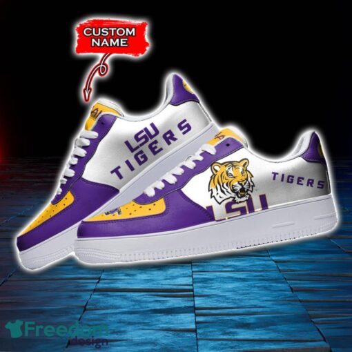 LSU Tigers NCAA AF1 Personalized Name Sneakers Air Force Shoes For Fans Product Photo 3