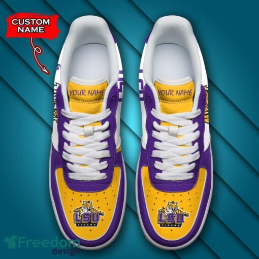 LSU Tigers NCAA AF1 Personalized Name Sneakers Air Force Shoes For Fans Product Photo 4