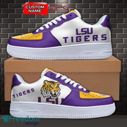 LSU Tigers NCAA AF1 Personalized Name Sneakers Air Force Shoes For Fans Product Photo 1