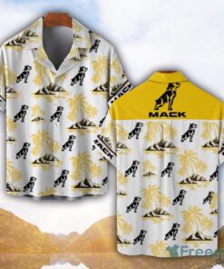 Mack Yellow Coconut Pattern Combo 3D Hawaiian Shirt And Shorts