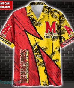 Maryland Terrapins 3D Hawaii Shirt Custom Name Limited Edition Product Photo 1