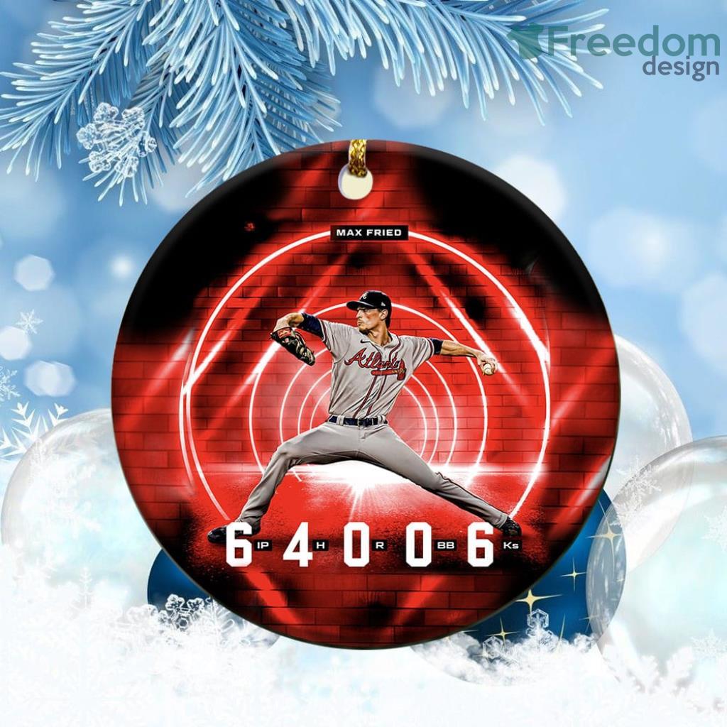 Max Fried win Gold Glove Awards Atlanta Braves Champions World Series Christmas Ornament image Max Fried win Gold Glove Awards Atlanta Braves Champions World Series Christmas Ornament Product Photo 1