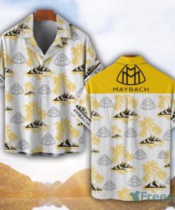 Maybach Yellow Coconut Pattern Combo 3D Hawaiian Shirt And Shorts