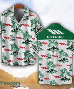 McCormick Green Coconut Pattern Combo 3D Hawaiian Shirt And Shorts