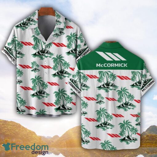 McCormick Green Coconut Pattern Combo 3D Hawaiian Shirt And Shorts Product Photo 1