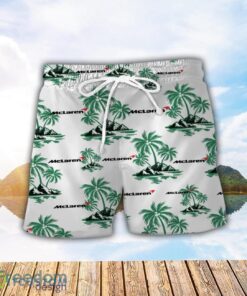 McLaren Green Coconut Pattern Combo 3D Hawaiian Shirt And Shorts Product Photo 2