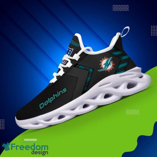 Miami Dolphins NFL Max Soul Shoes Sneakers For Men And Women Personalized Name Product Photo 3