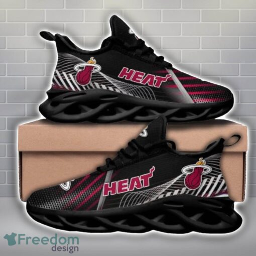 Miami Heat Black Waving Max Soul Shoes Product Photo 2