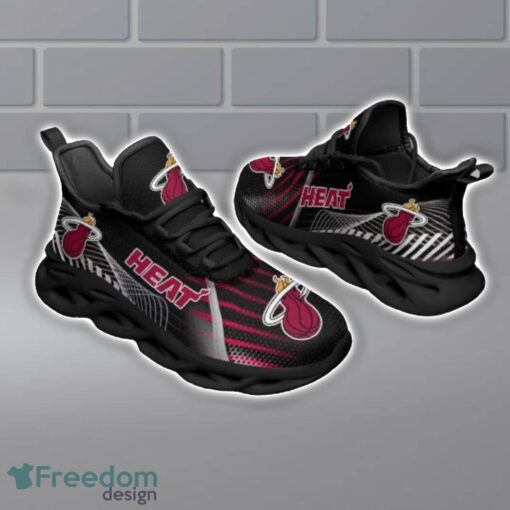 Miami Heat Black Waving Max Soul Shoes Product Photo 3