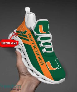 Miami Hurricanes Custom Name Personalize Max Soul Shoes Sport Sneakers Sport Gift Ideas