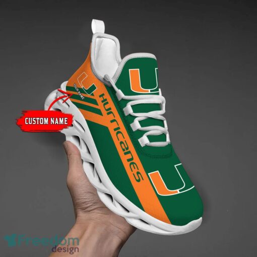 Miami Hurricanes Custom Name Personalize Max Soul Shoes Sport Sneakers Sport Gift Ideas Product Photo 1