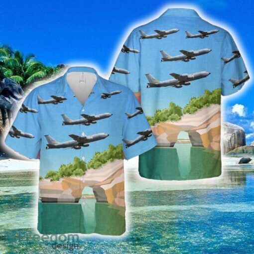 Michigan Air National Guard KC35R Stratotanker Hawaiian Shirt For Beach Fans - Michigan Air National Guard KC35R Stratotanker Hawaiian Shirt For Beach Fans