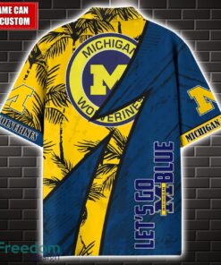 Michigan Wolverines 3D Hawaii Shirt Custom Name Limited Edition Product Photo 2