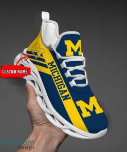 Michigan Wolverines Custom Name Personalize Max Soul Shoes Sport Sneakers Sport Gift Ideas