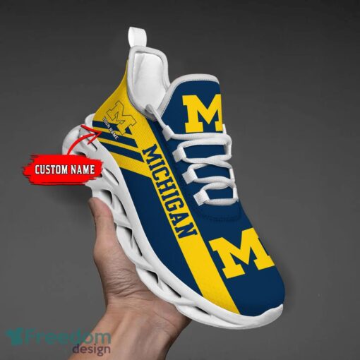 Michigan Wolverines Custom Name Personalize Max Soul Shoes Sport Sneakers Sport Gift Ideas Product Photo 1