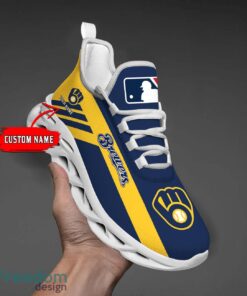 Milwaukee Brewers Custom Name Personalize Max Soul Shoes Sport Sneakers  Sport Gift Ideas