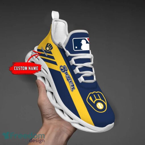 Milwaukee Brewers Custom Name Personalize Max Soul Shoes Sport Sneakers Sport Gift Ideas Product Photo 1