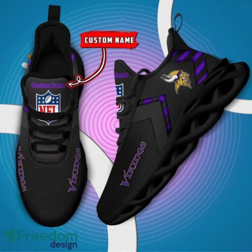 Minnesota Vikings NFL Max Soul Shoes Sneakers For Men And Women Personalized Name Product Photo 5