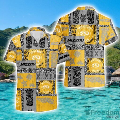 Missouri Tigers Hawaiian Tiki Vintage Patterns Hawaiian Shirt Summer Gift Product Photo 1