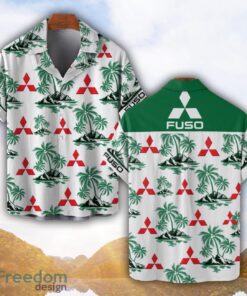 Mitsubishi Fuso Green Coconut Pattern Combo 3D Hawaiian Shirt And Shorts