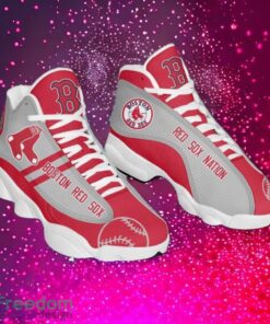 MLB Boston Red Sox Logo Design Gift For Fans Air Jordan 13 Shoes