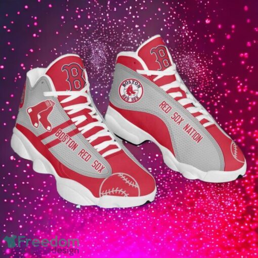 MLB Boston Red Sox Logo Design Gift For Fans Air Jordan 13 Shoes Product Photo 1