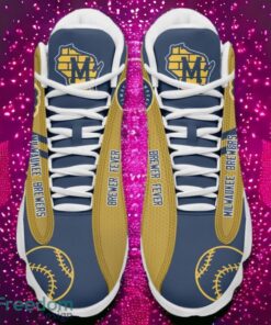 MLB Milwaukee Brewers Logo Design Gift For Fans Air Jordan 13 Shoes Product Photo 2