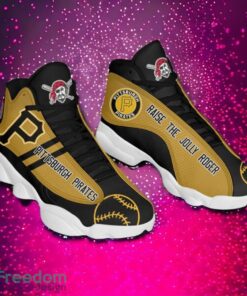 MLB Pittsburgh Pirates Logo Design Gift For Fans Air Jordan 13 Shoes Product Photo 2